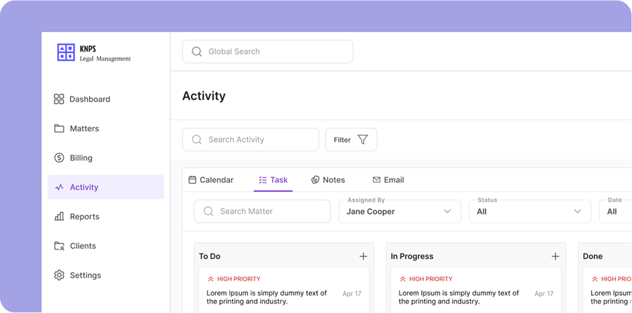 CRM Dashboard